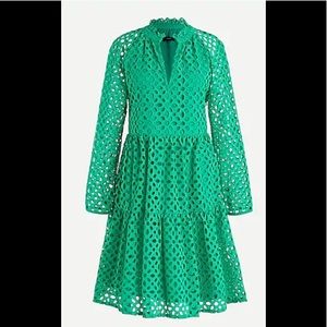 J. Crew A-Line Eyelet Dress